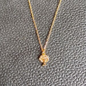 Elegant Gold Tree Pendant Necklace